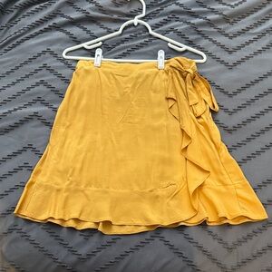 New Look Asymmetrical Yellow Skirt